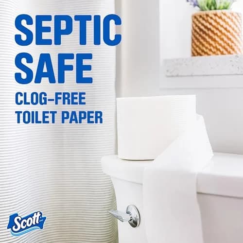 Scott ComfortPlus Toilet Paper, 6 Mega Rolls (1860 Sheets Total) | Septic-Safe & Clog-Free thumbnail 4