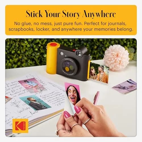 KODAK Smile+ 2-in-1 Digital Instant Camera & Printer 10MP, 2x3" Prints | Black thumbnail 7