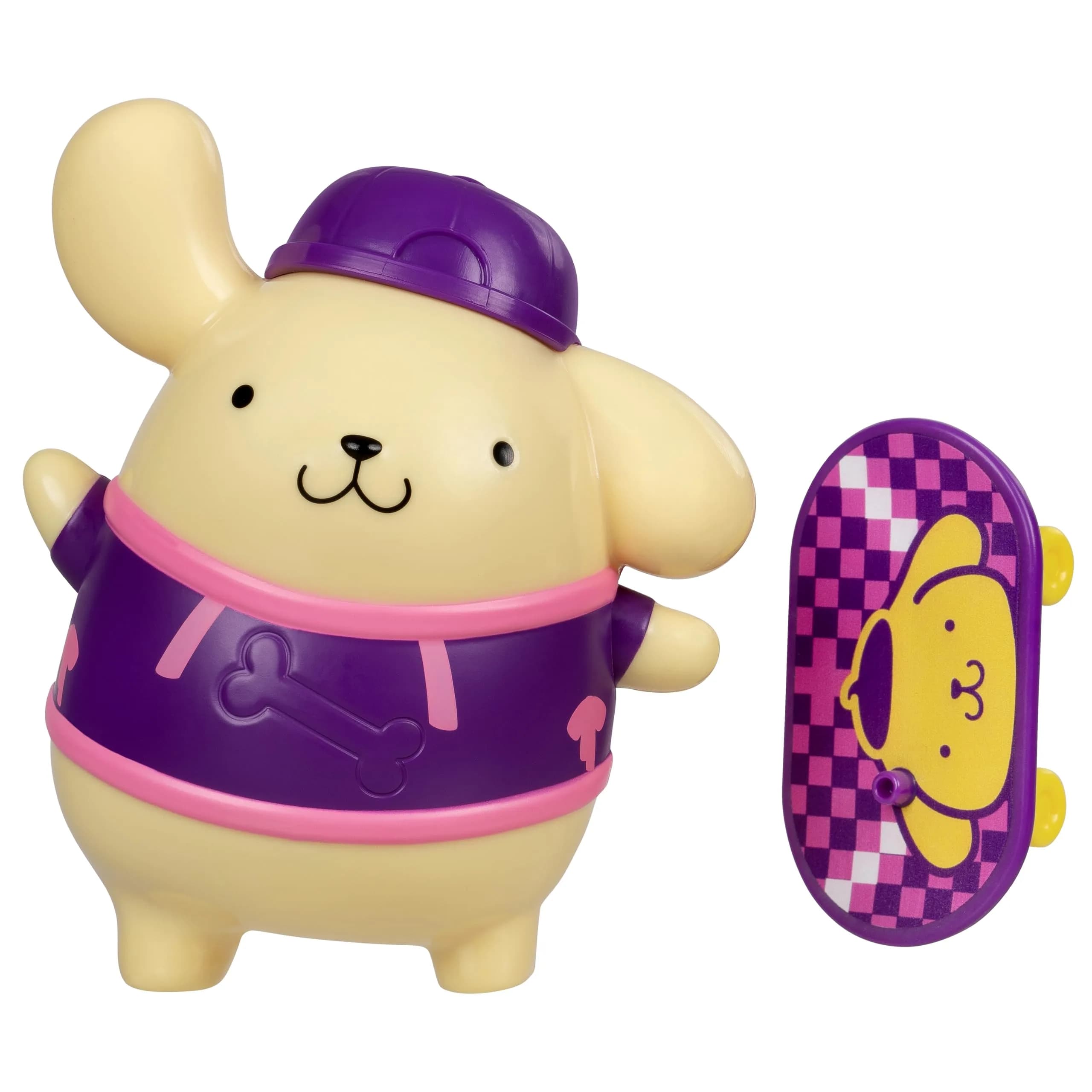 Jazwares Hello Kitty® and Friends - 4” Pompompurin™ Premier Figure with Skateboard, Series 2, Ages 6+ | Collectible Sanrio Toy - main product image