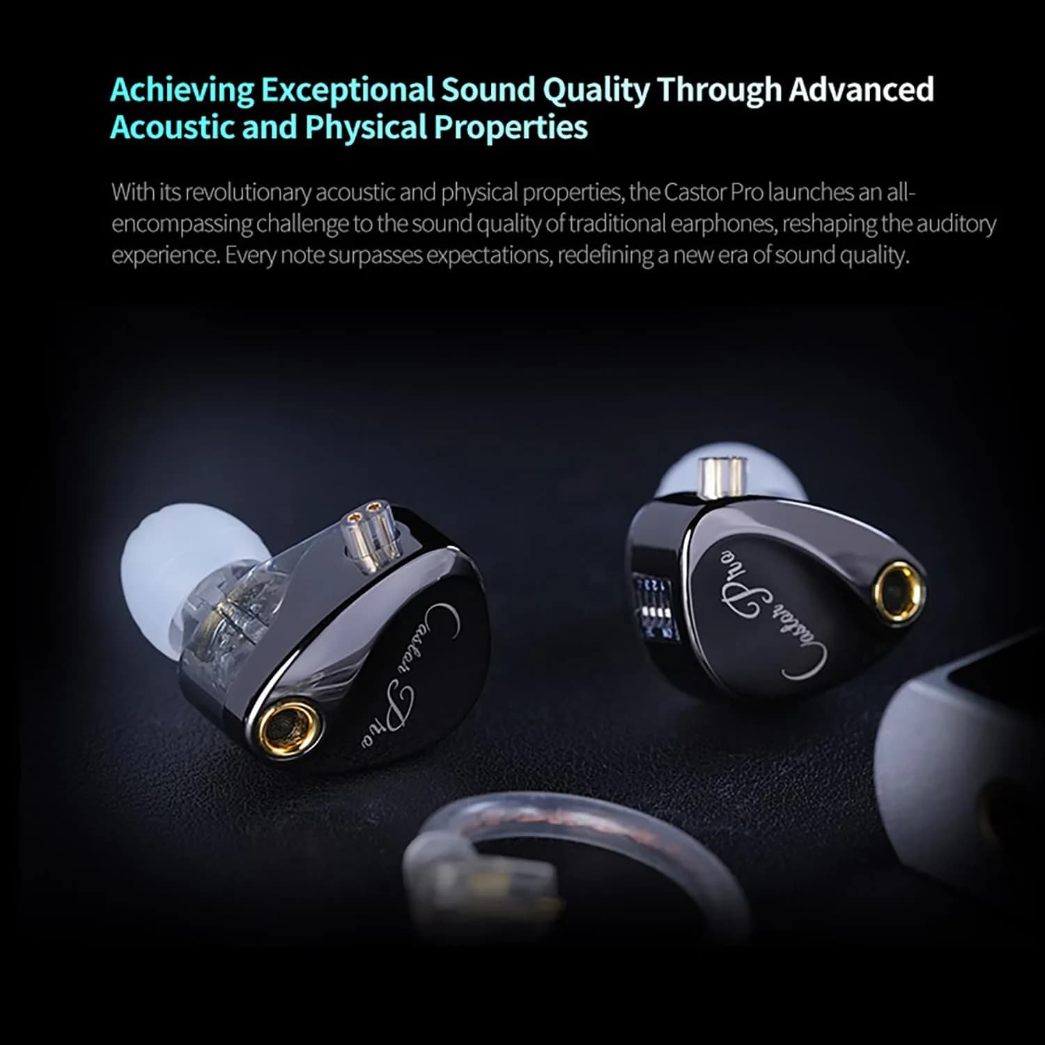 CCA Castor Pro Tunable In Ear Monitor 20-40000Hz | Improved Bass & Custom Sound thumbnail 4