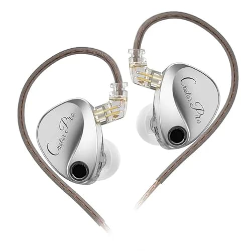 CCA KZ Castor Pro Tunable In-Ear Monitor Headphones with Dual Dynamic Drivers & Detachable Cable | 10mm Drivers, 16 Sound Profiles, 3.5mm Plug thumbnail 1