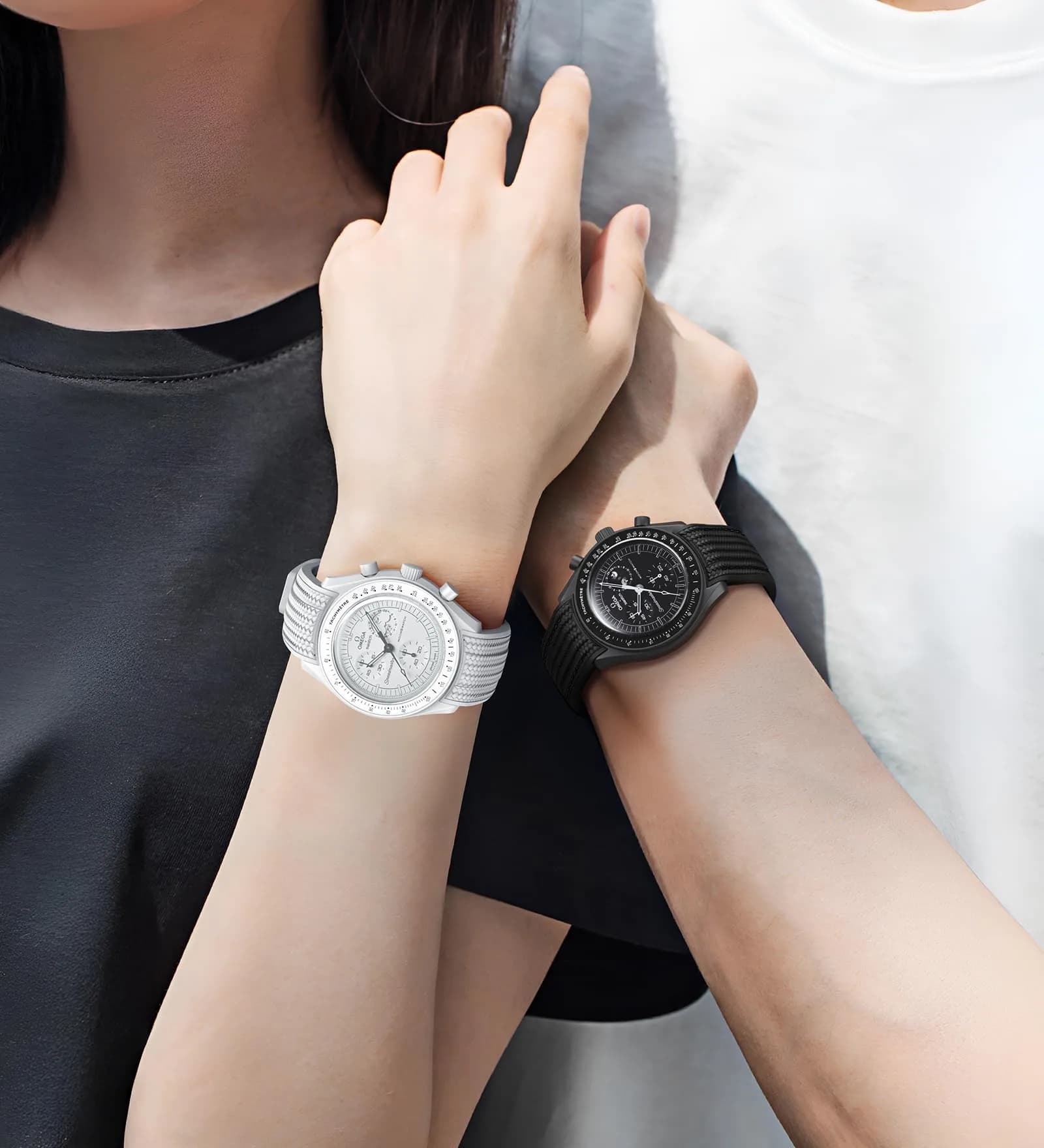 REBANDACE Silicone Watch Strap for Omega x Swatch Moonswatch 20mm | Curved No-Gap Design, Adjustable Size - view 2