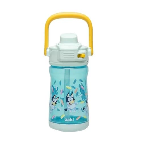Zak Designs Bluey Beacon Kids Water Bottle 12oz | Leak-Proof, Durable Plastic, Liquid Lock Spout thumbnail 1