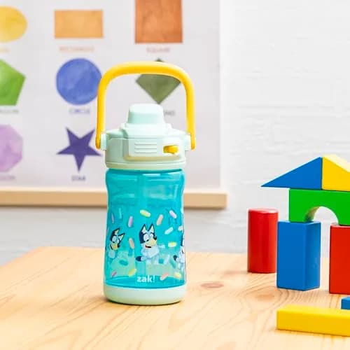 Zak Designs Bluey Beacon Kids Water Bottle 12oz | Leak-Proof, Durable Plastic, Liquid Lock Spout thumbnail 2