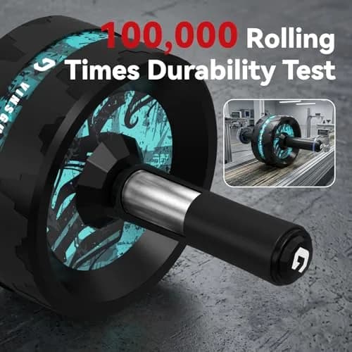 VINSGUIR Ab Roller Wheel for Home Gym, Core & Abs Workout with Knee Pad Set | Supports Up to 200kg thumbnail 5