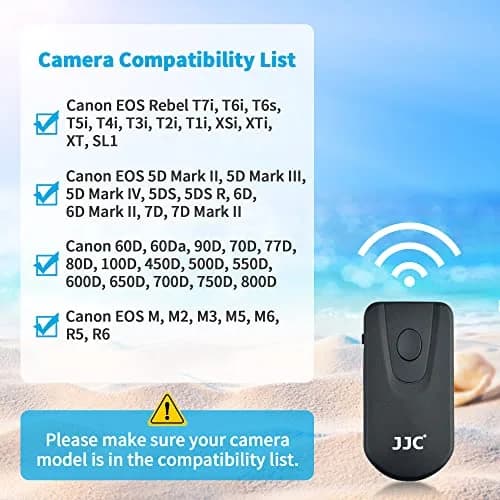 JJC Wireless Infrared Shutter Release Remote for Canon | Replaces RC-6 | 6m Range | Compact & Lightweight thumbnail 3