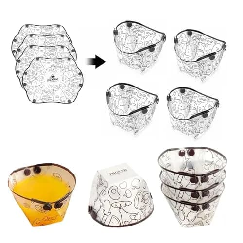 MIUPOO Collapsible Cup Set | Portable Foldable Camping & Picnic Tableware, Food Grade Material, 4 Pieces, 4.7×4.2×3.2 Inches thumbnail 1
