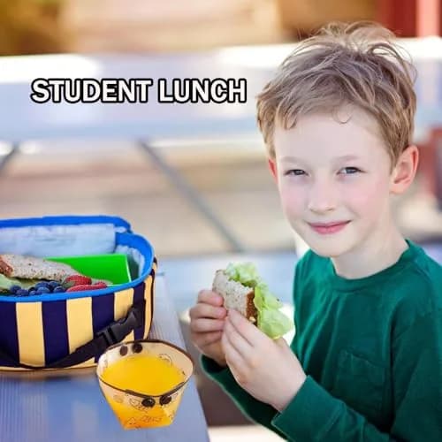 MIUPOO Collapsible Cup Set | Portable Foldable Camping & Picnic Tableware, Food Grade Material, 4 Pieces, 4.7×4.2×3.2 Inches thumbnail 5