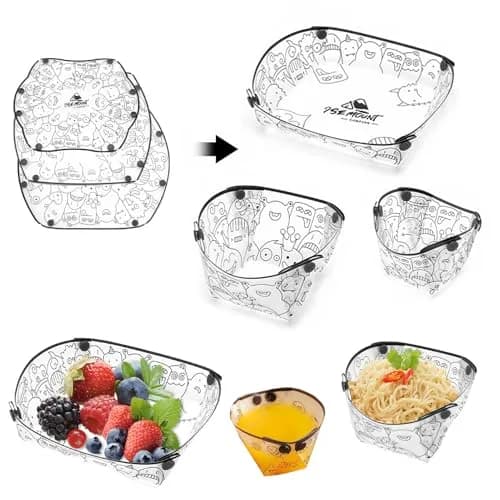 MIUPOO Collapsible Bowl Plate Cup Set | Portable Foldable Camping Tableware, Food Grade Material, 3 Sizes thumbnail 1