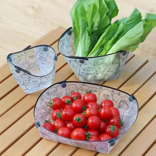 MIUPOO Collapsible Bowl Set, Portable Mess Kit, Food Grade Material, 7×5.5×3.5 Inches, 4 Pieces thumbnail 7