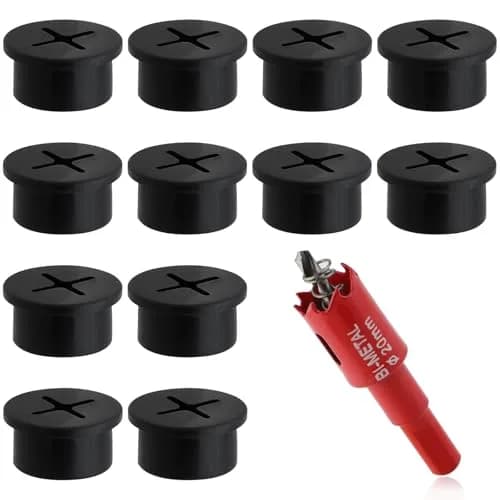 KITANIS 3/4 Inch(20mm) Desk Grommet | Durable Silicone Cable Hole Cover for Cables & Wires thumbnail 1