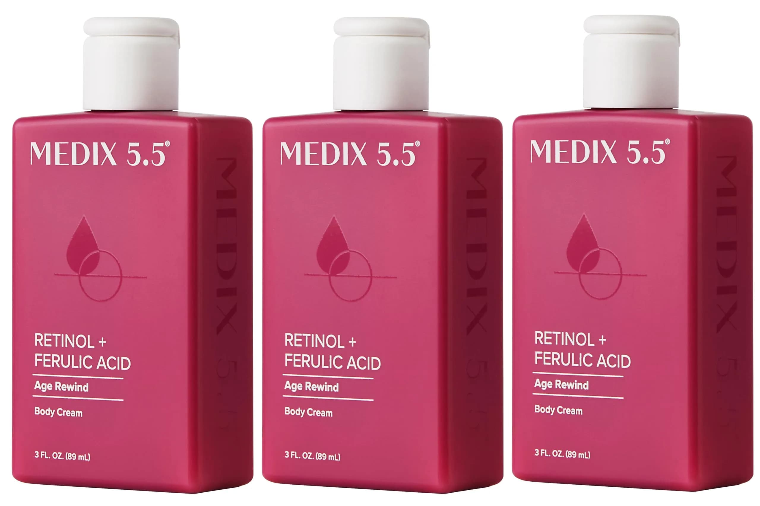 Medix 5.5 Retinol Firming Cream 3 Fl Oz (3-Pack) | Anti-Aging Body Lotion for Crepey Skin & Wrinkles - main product image
