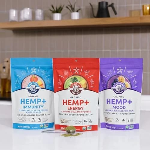 Manitoba Harvest Organic Hemp Energy Smoothie Booster Blend, 7.5 oz | Protein & Fiber Support for Indian Consumers thumbnail 4