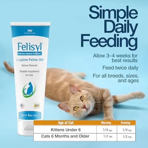 Felisyl L-Lysine Gel for Cats & Kittens 5oz | Immune & Respiratory Support thumbnail 4