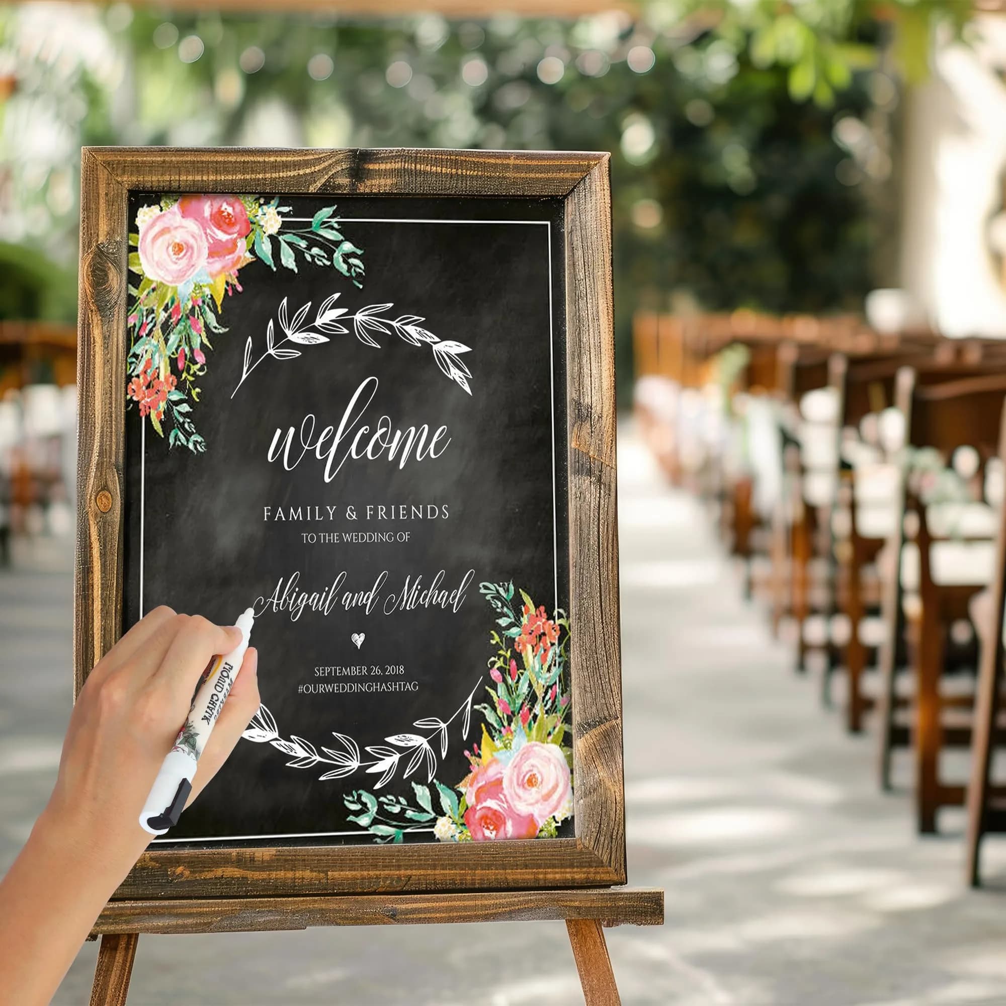 Bandle B. Wedding Edition Liquid Chalk Markers 8-Pack | Non-Toxic & Erasable for Special Events - view 5