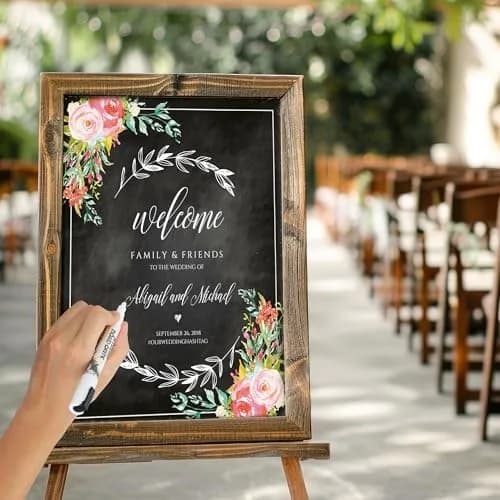 Bandle B. Wedding Edition Liquid Chalk Markers 8-Pack | Non-Toxic & Erasable for Special Events thumbnail 5