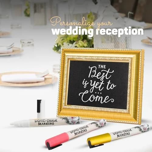 Bandle B. Wedding Edition Liquid Chalk Markers 8-Pack | Non-Toxic & Erasable for Special Events thumbnail 3