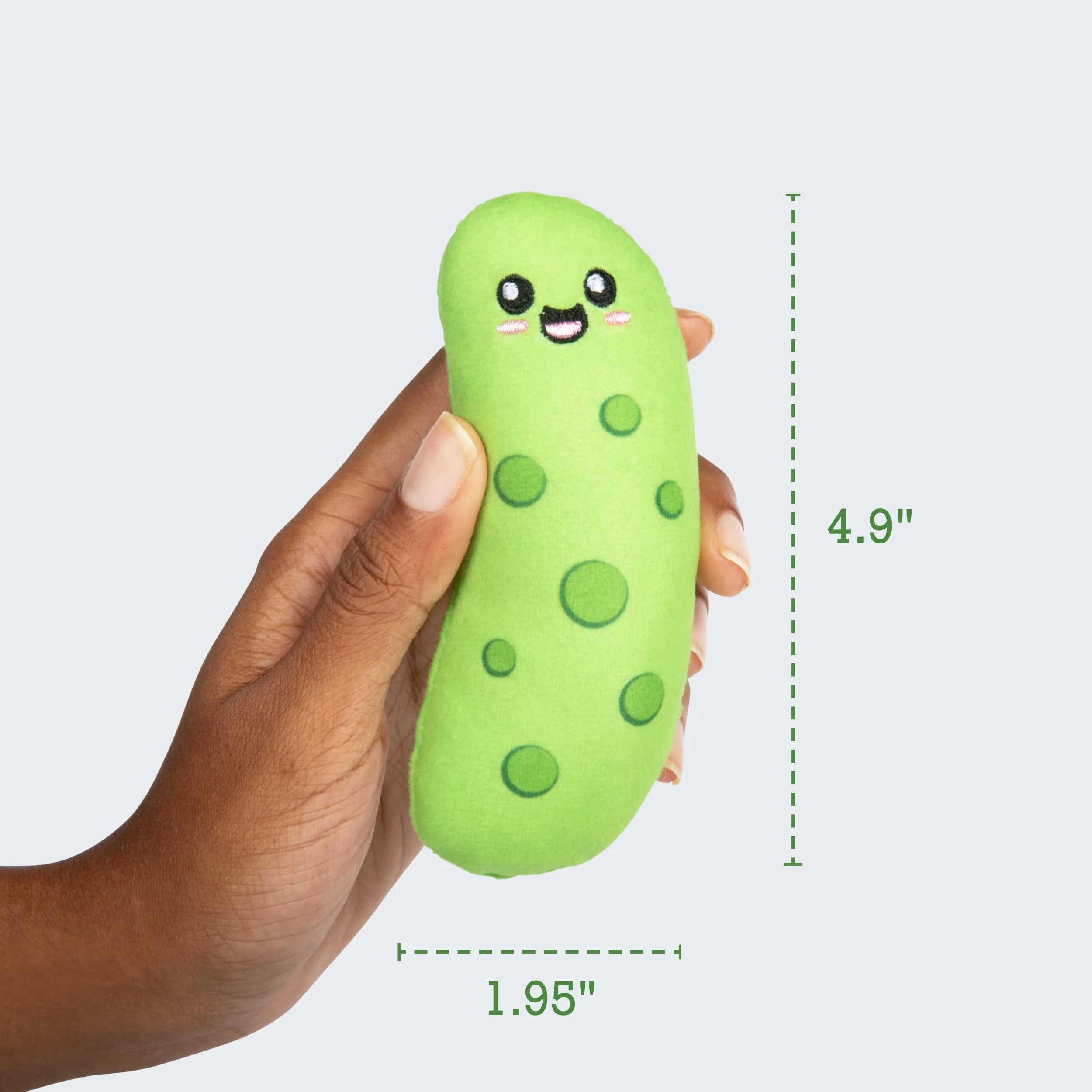 Relatable Emotional Support Pickles Plush Set | 5 Plushies with Carrying Basket - view 5