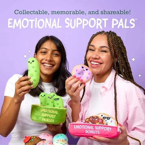 WHAT DO YOU MEME? Emotional Support Bunnies Plush Toy Set with Basket | 5 Plushies (8 inches) thumbnail 3