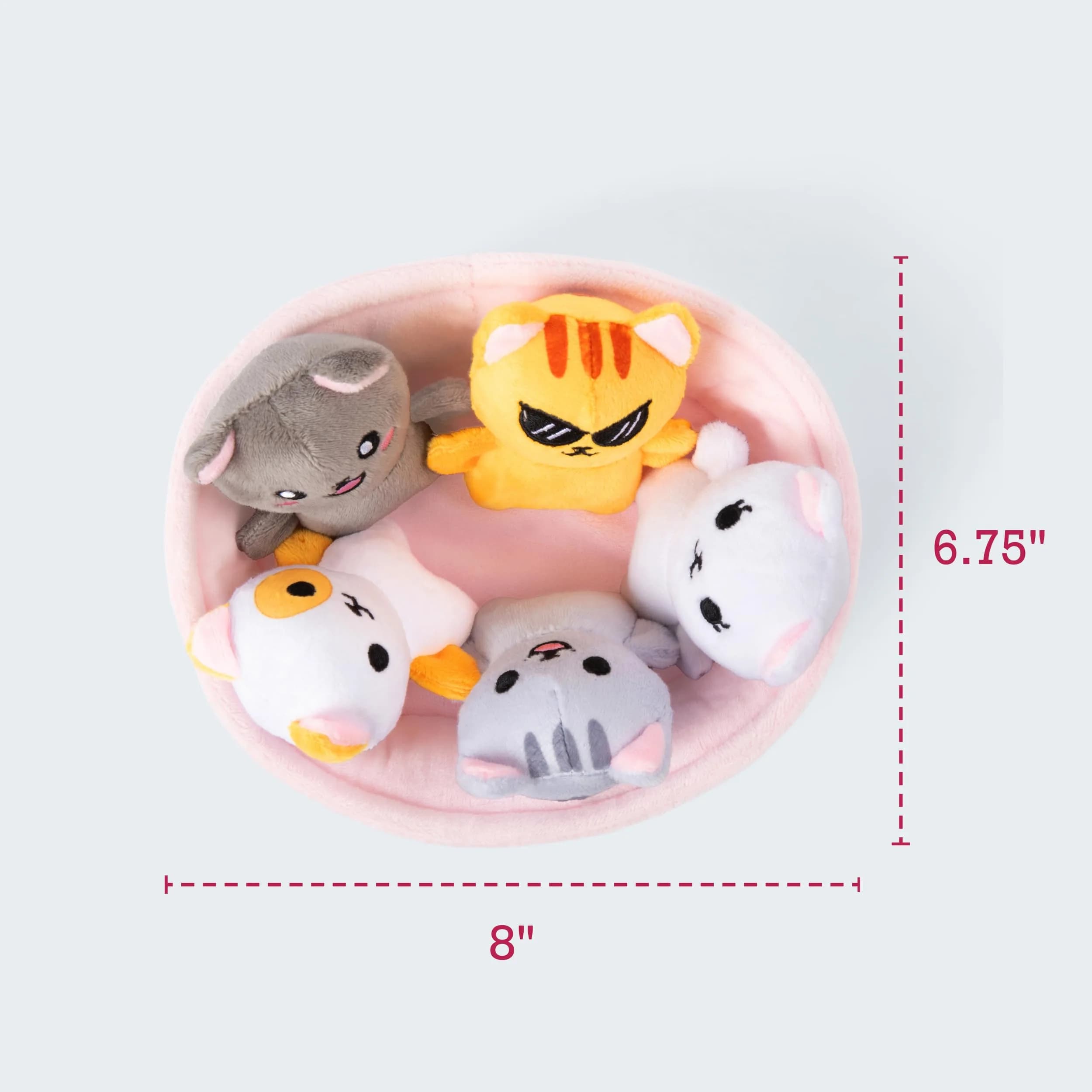 WHAT DO YOU MEME? Emotional Support Kitties Plush Toy Set 3.25 inches (8.25 cm) | ASTM-Tested Educational Toy - view 3