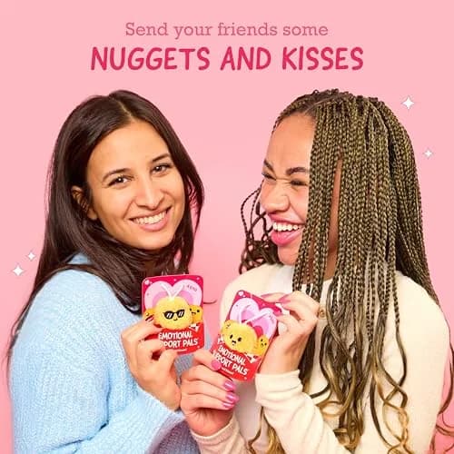 Relatable Emotional Support V-Day Nugget Cards 10 Plushies (4.5 x 2.6 in) | Cartoon Theme thumbnail 2