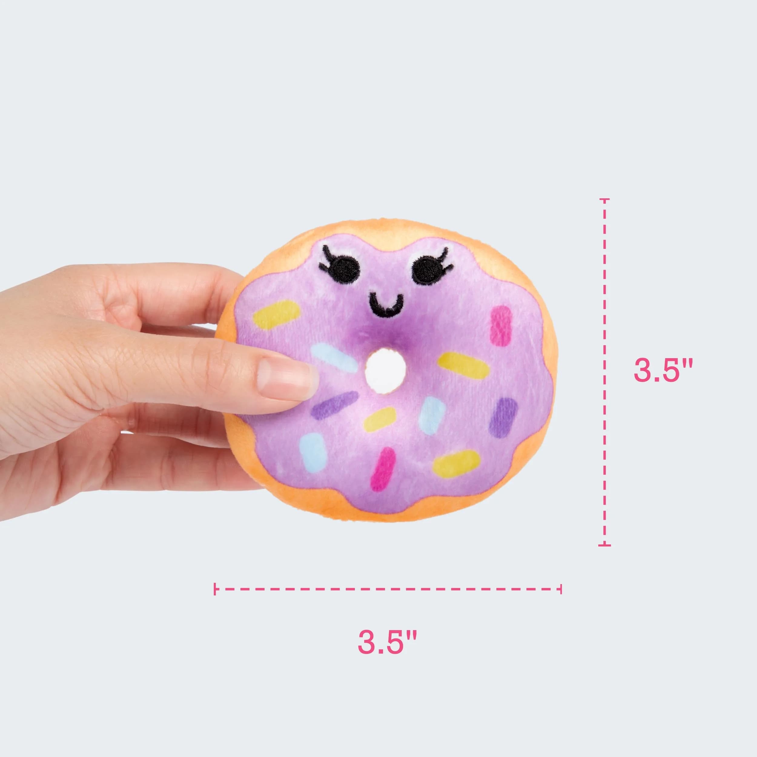 WHAT DO YOU MEME? Emotional Support Donuts Plush Figures with Carrying Basket, 5-Pack - view 5