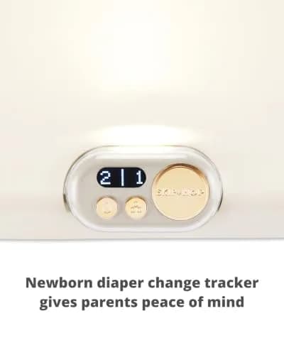 Skip Hop Baby Changing Pad Nursery Style Light-Up & Diaper Change Tracker 31.5L x 16W x 2.6H in | Cushioned & Wipeable thumbnail 4