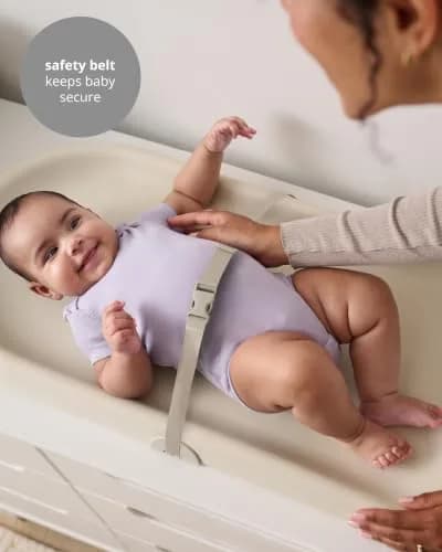 Skip Hop Baby Changing Pad Nursery Style Light-Up & Diaper Change Tracker 31.5L x 16W x 2.6H in | Cushioned & Wipeable thumbnail 6