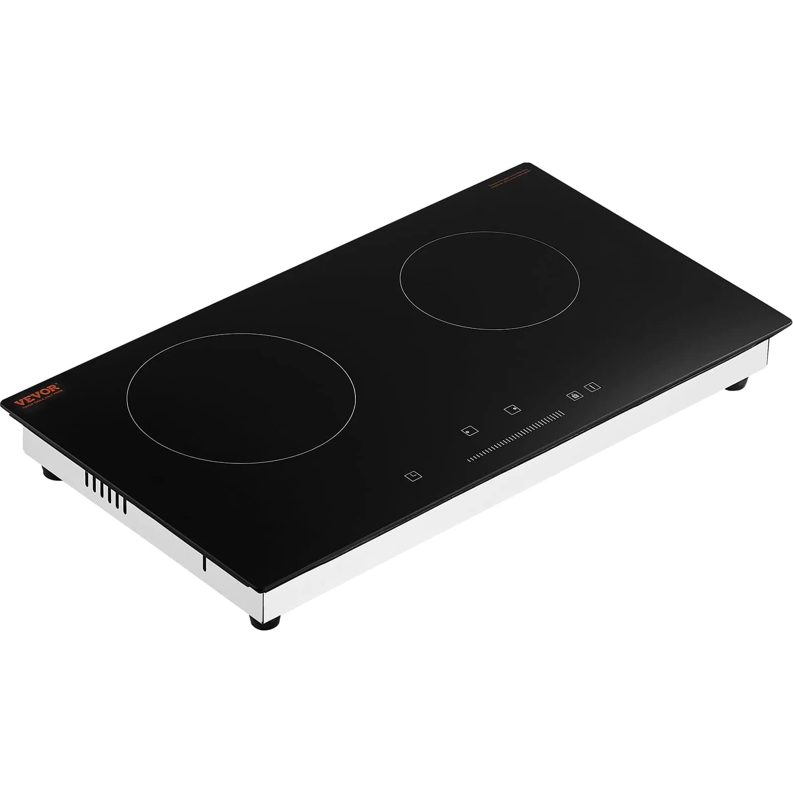 VEVOR 24in Electric Radiant Cooktop 1800W 2 Burners | 120V Built-in Ceramic Stove Top with Touch Control & Timer - view 9