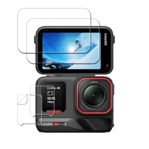 iDaPro Screen Protector for Insta360 Ace Pro 2 with subscreen film, 9H Glass | Complete Kit for Camera Screen Protection thumbnail 1