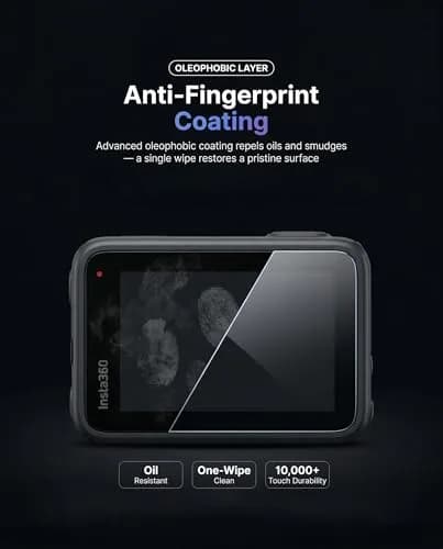 iDaPro Screen Protector for Insta360 Ace Pro 2 with subscreen film, 9H Glass | Complete Kit for Camera Screen Protection thumbnail 7