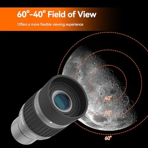 SVBONY SV135 Telescope Eyepiece, 40-60°Field of View, 7-21mm Zoom Eyepiece | High-Contrast, Multi-Coated Optics thumbnail 3