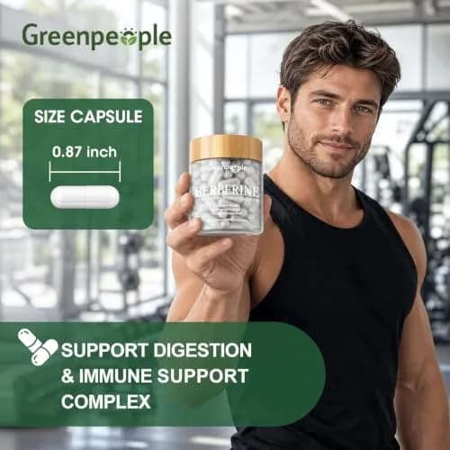 GREENPEOPLE Berberine 1500mg Supplement with Ceylon Cinnamon - Vegan 240 CT | Supports Digestion & Immunity thumbnail 8