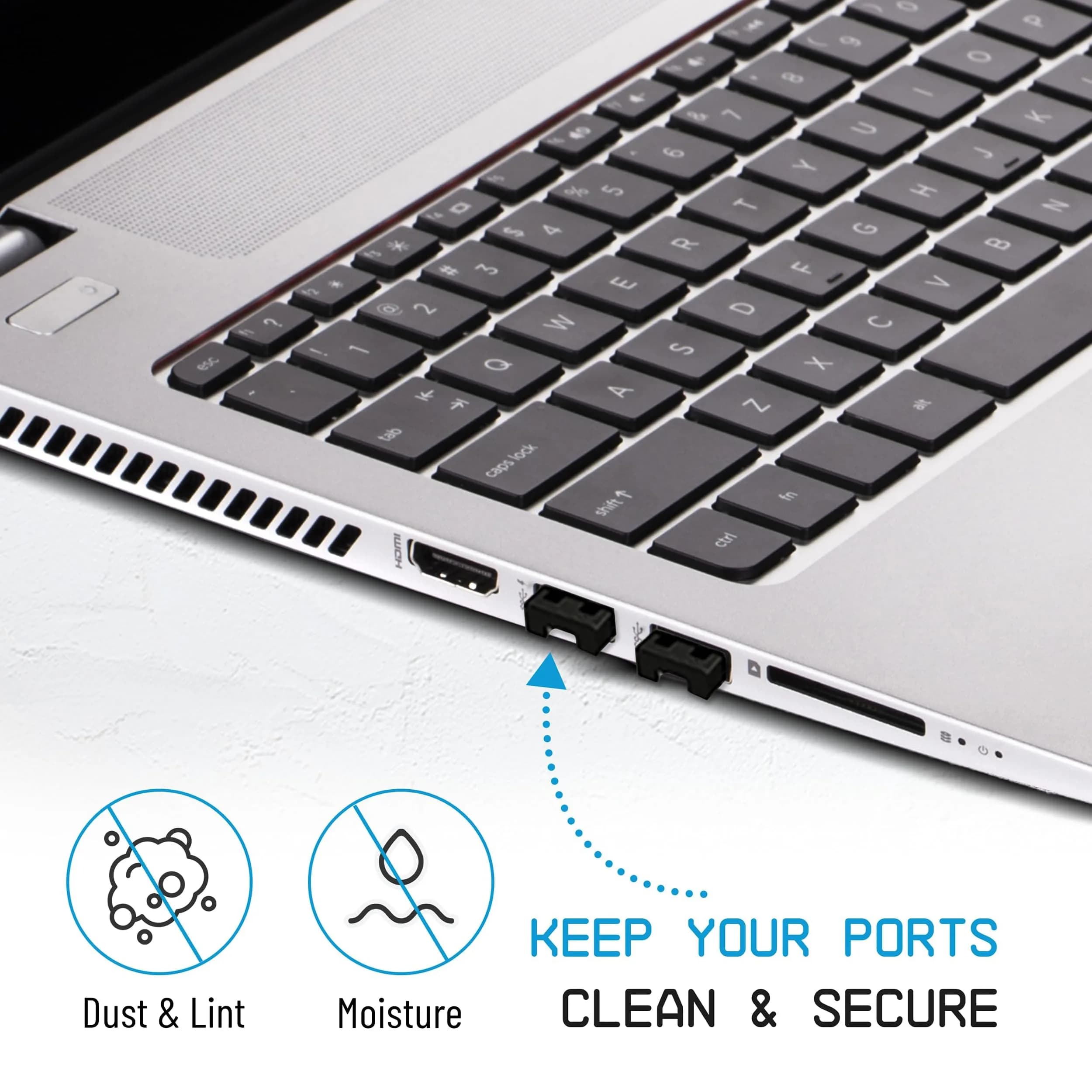 PortPlugs USB-A Port Blockers 50 Pack with 3 Keys | Secure Physical Access Control - view 6