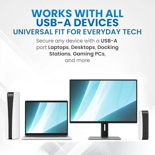 PortPlugs USB-A Port Blockers 50 Pack with 3 Keys | Secure Physical Access Control thumbnail 7