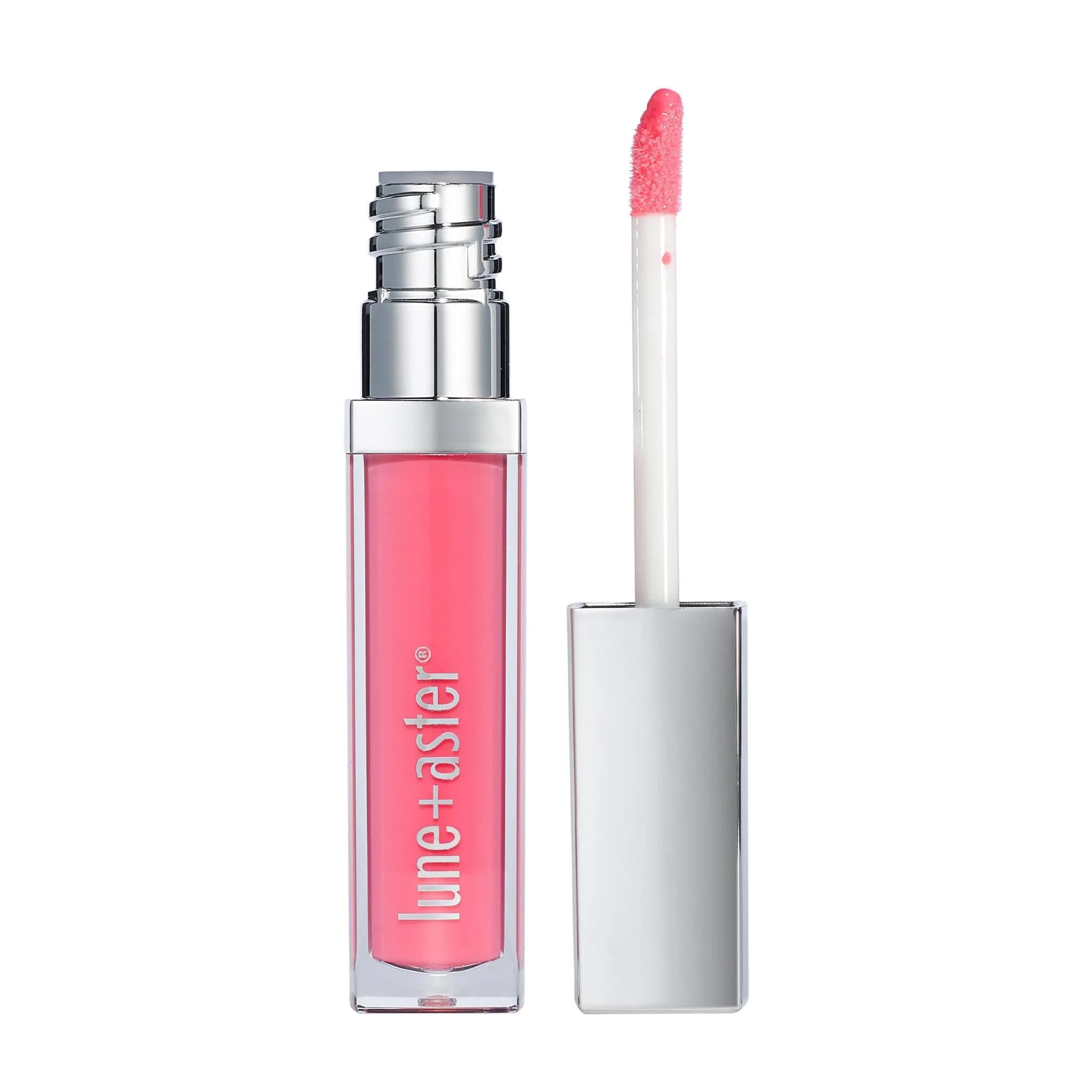 Lune+Aster Vitamin C+E Lip Gloss 1 Count | Non-Sticky, High-Impact Shine, Buildable-Sheer Sorbet