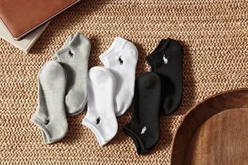 POLO RALPH LAUREN Women's Classic Sport Sneaker Liner Socks, 3 Pairs | Non-slip Gripper & Arch Support for Active Women thumbnail 5