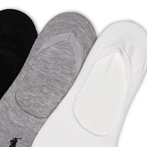 POLO RALPH LAUREN Women's Classic Sport Sneaker Liner Socks, 3 Pairs | Non-slip Gripper & Arch Support for Active Women thumbnail 3