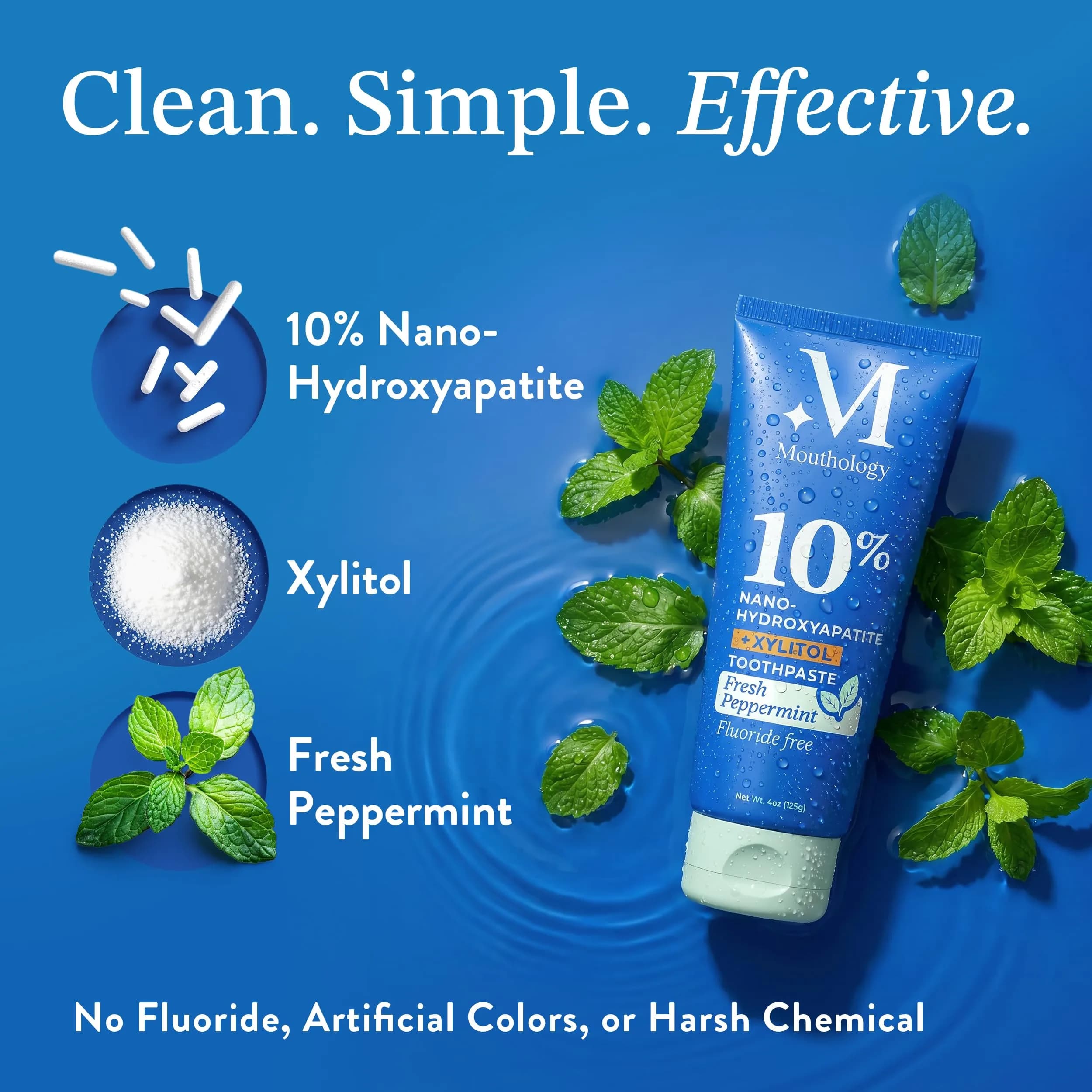 Mouthology 10% Nano Hydroxyapatite Toothpaste 36oz (12oz x 3) | Dentist-Recommended Enamel Care - view 4