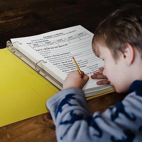 Samsill Yellow 12 Pack 0.5 Inch D-Ring Binder | Holds 125 Sheets, Recycled Chipboard thumbnail 9
