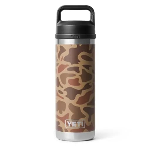 YETI Rambler Bottle Chug 18 oz | Vacuum Insulated Stainless Steel, Wetlands Camo thumbnail 1