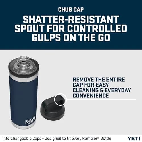 YETI Rambler Bottle Chug 18 oz | Vacuum Insulated Stainless Steel, Wetlands Camo thumbnail 5
