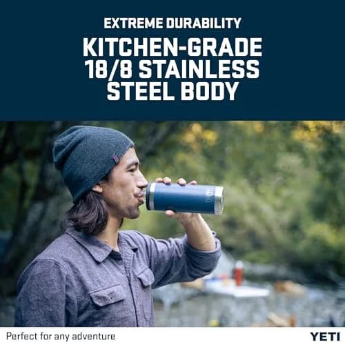 YETI Rambler Bottle Chug 18 oz | Vacuum Insulated Stainless Steel, Wetlands Camo thumbnail 6