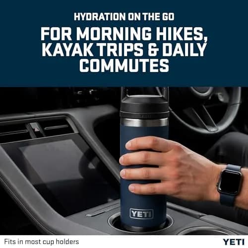 YETI Rambler Bottle Chug 18 oz | Vacuum Insulated Stainless Steel, Wetlands Camo thumbnail 8