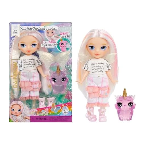 Rainbow High Littles Opal Fairy Doll 5.5" (14cm) with Fantasy Owl Pet & Wings | Kids Gift 4+ thumbnail 1