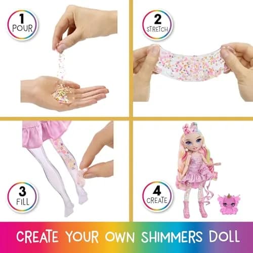Rainbow High Bella Pink 11” Fashion Doll with Slime Kit & Magical Llama Pet | Ages 3+ (7-Piece Set) thumbnail 4