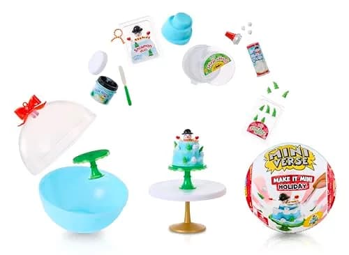MGA's Miniverse Make It Mini Holiday 2025 | DIY Miniatures, Holiday Series, Resin Play (Pack of 1, Multicolor) thumbnail 1