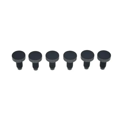 KAISH Set of 6 Stainless Steel Guitar Tremolo Bridge Fine Tuner Screws | Fits Floyd Rose Black thumbnail 1