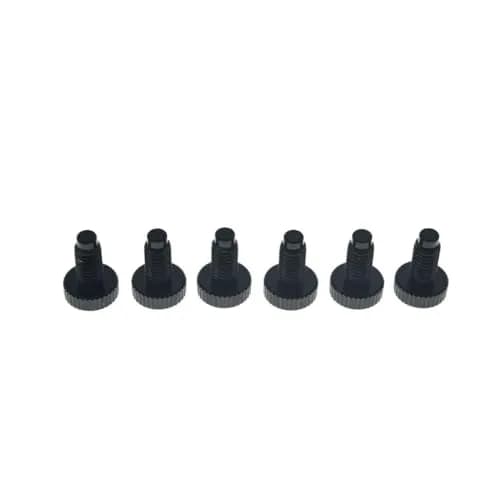 KAISH Set of 6 Stainless Steel Guitar Tremolo Bridge Fine Tuner Screws | Fits Floyd Rose Black thumbnail 3