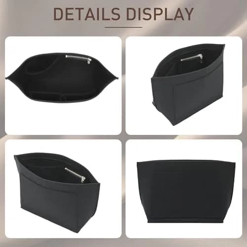 Doxo Felt Purse Organizer Insert for Longchamp Le Pliage Small, Black 21.5cm (8.5 inches) | Keeps Bags Structured thumbnail 8